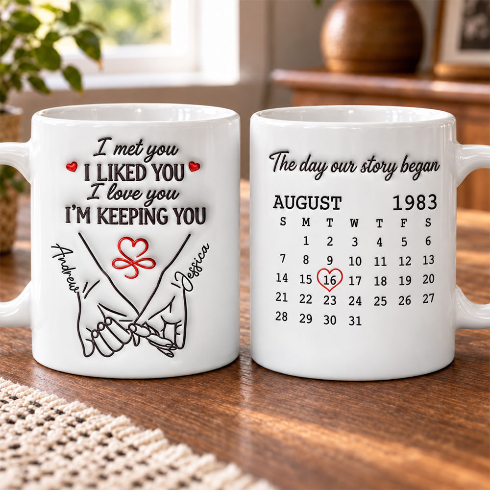 The Day Our Story Began - Personalized Coffee Mug