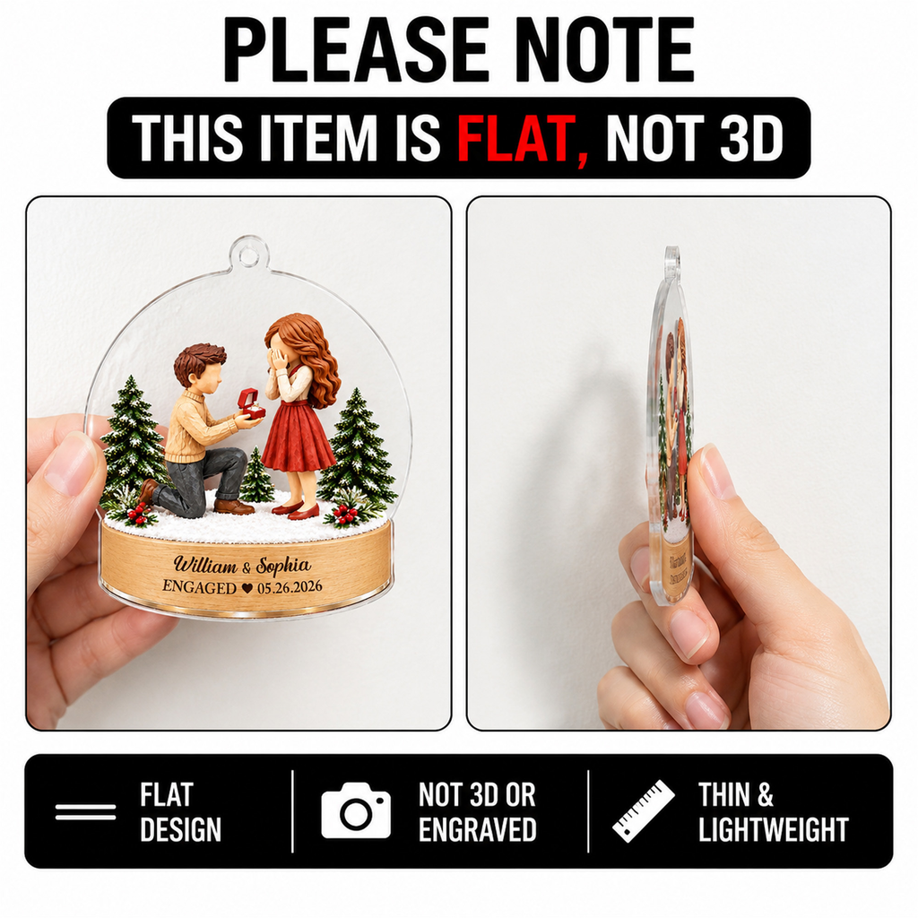 Proposal Engagement - Personalized Acrylic Ornament